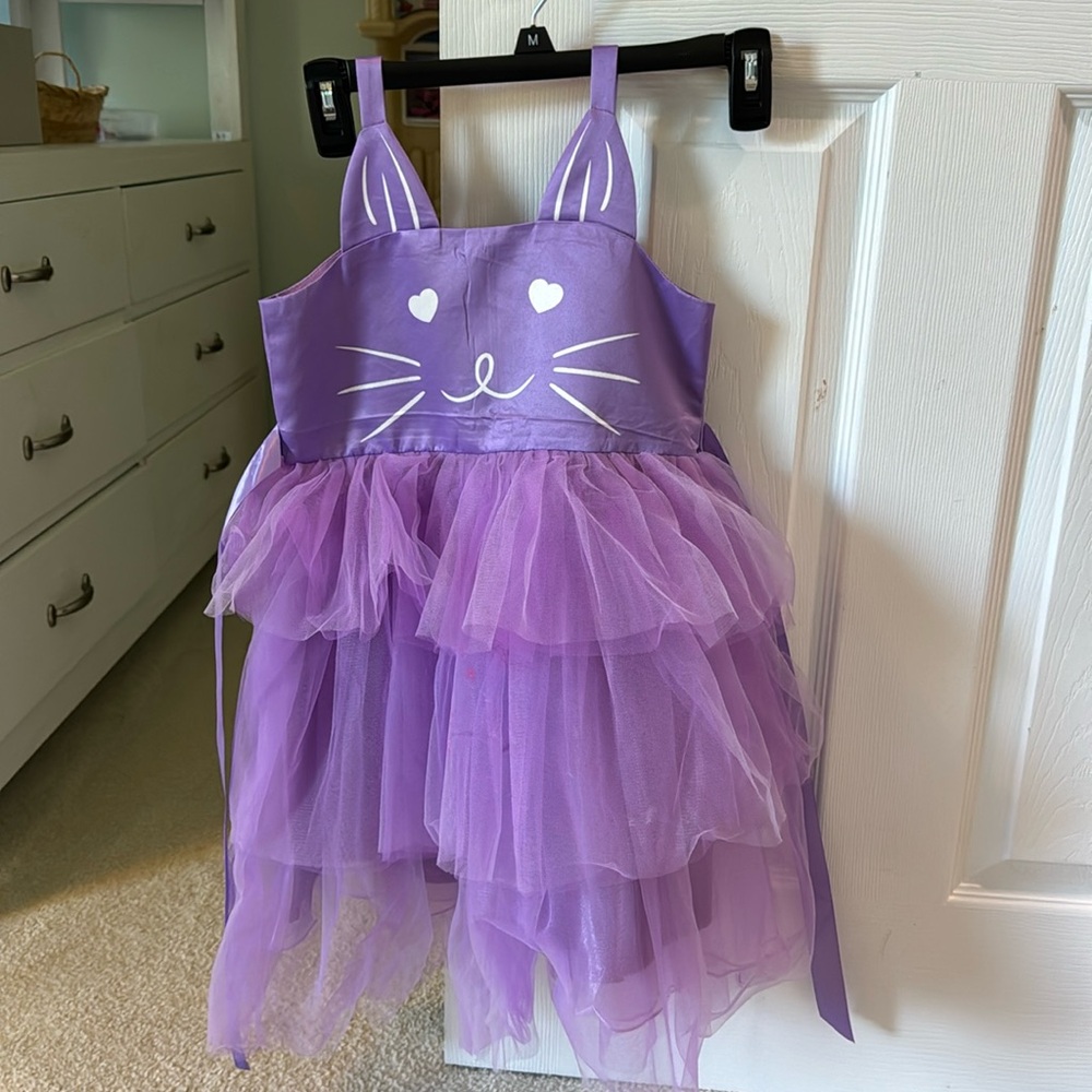Birthday dress Kitty cat theme dress for girls size 7